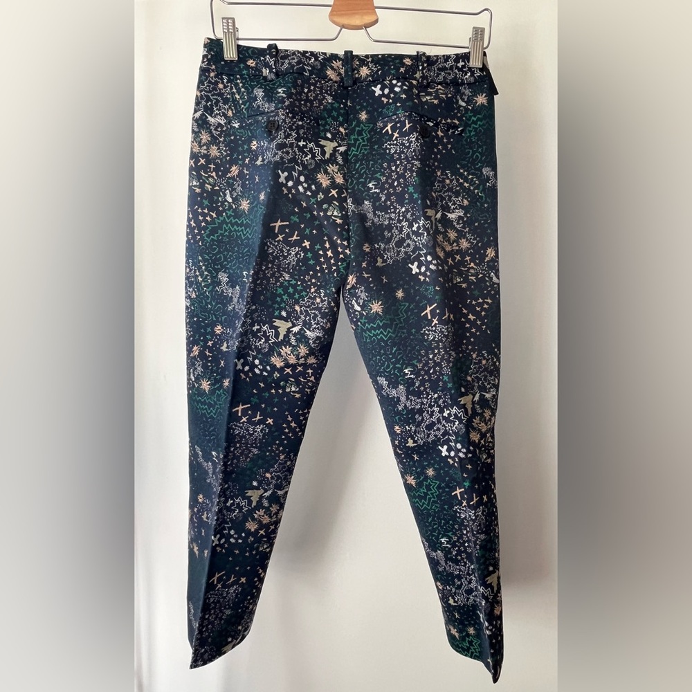 ZADIG & VOLTAIRE Posh Mixed-Print Metallic Jacquard Cropped Trousers - Picture 5 of 12